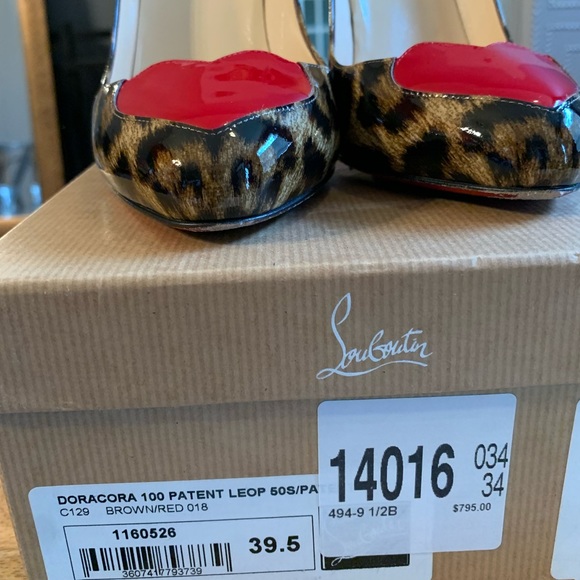 Christian Louboutin Leopard Heart Heels - Picture 4 of 4